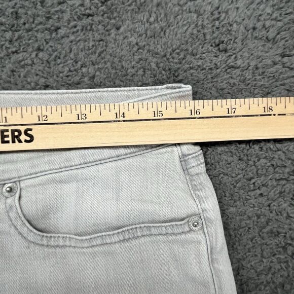 Ralph‎ Lauren 400 Jeans Women Size 32x26 Gray Skinny Mid Rise Made in Italy - Picture 2 of 9